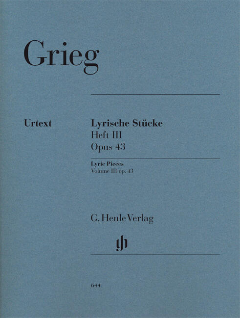 Pièces lyrique n3 pour piano de Grieg Lyric Pieces Book III Op.43 : photo 1