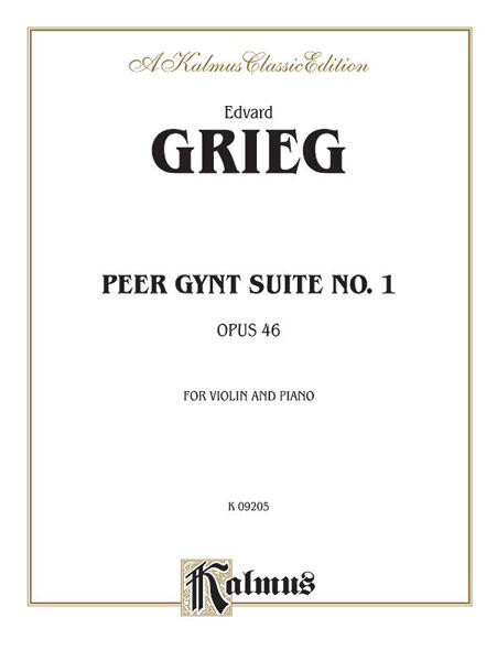 Peer Gynt suite N 1 de Edvard Grieg pour violon et piano Op. 46/1 : photo 1