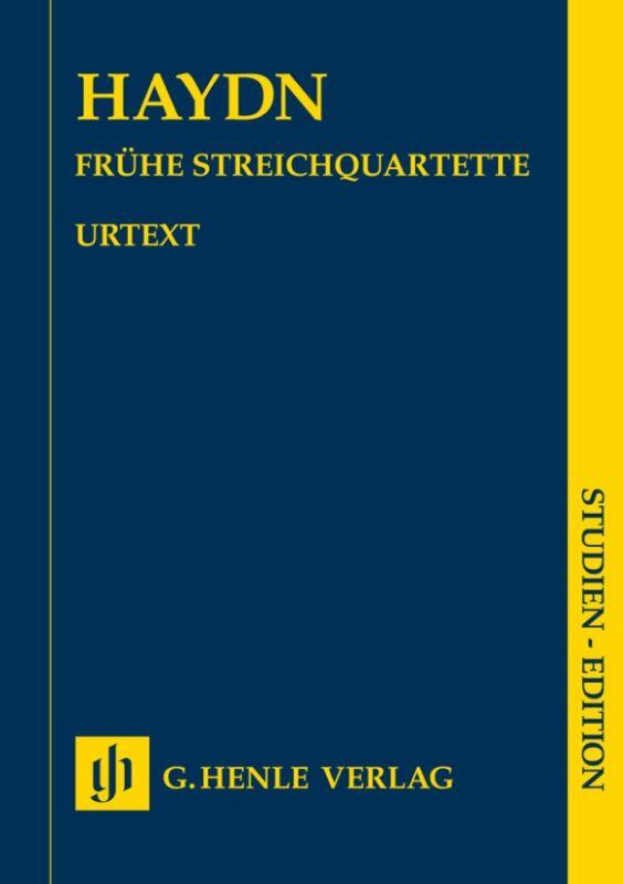 Henle Verlag Haydn Quatuors op. 1 et 2 Fruhe Streichquartette Early String Quartets : photo 1
