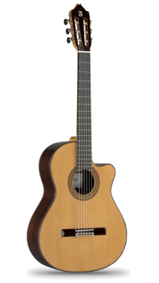 Alhambra Semi-acoustic Classical Cutaway Concert - 9 P CW E8