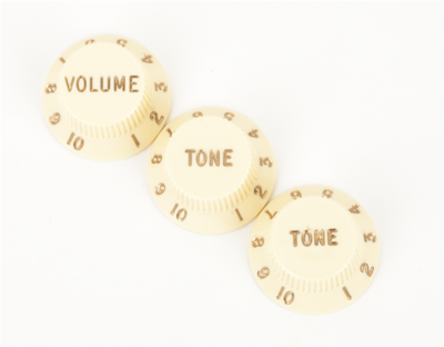 Fender Knobs Gitarre Stratocaster 1 x Volume / 2 x Tone - Aged