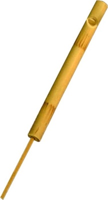 Terre 38640002 Flûte à coulisse Bamboo 20cm