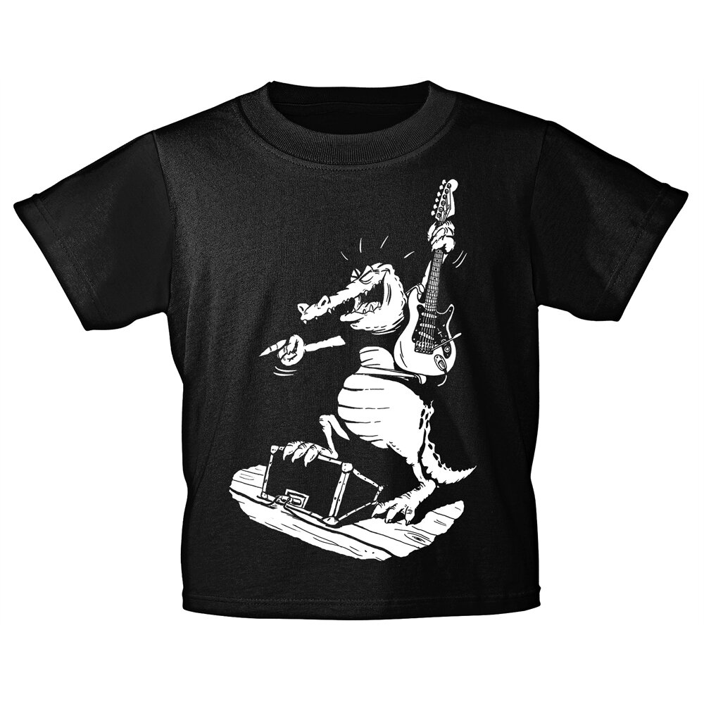 Rock you Music shirts KIDS Croco Guitar T-shirt Size 5/6 years : photo 1