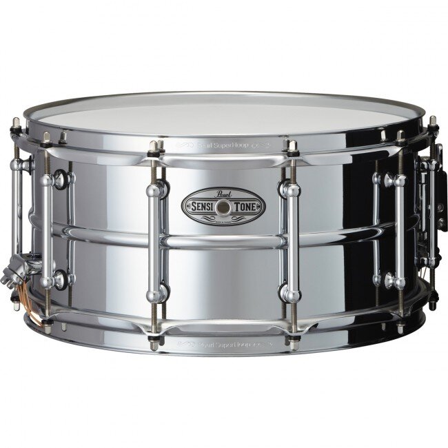 Pearl TB-65 W/SR-150 14 x 6.5 SensiTone Steel Snare Drum : photo 1
