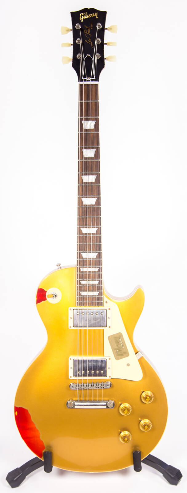 Gibson Custom Shop Les Paul Standard  »Painted Over » Gold over Sunburst Limited Run 2017