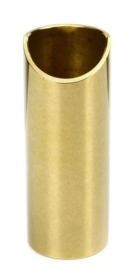 The Rock Slide Polished Brass Guitar Slide Medium