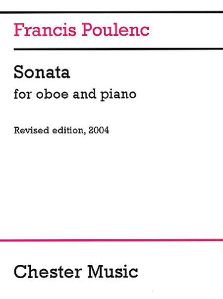 Chester Poulenc Sonata for Oboe and Piano : photo 1