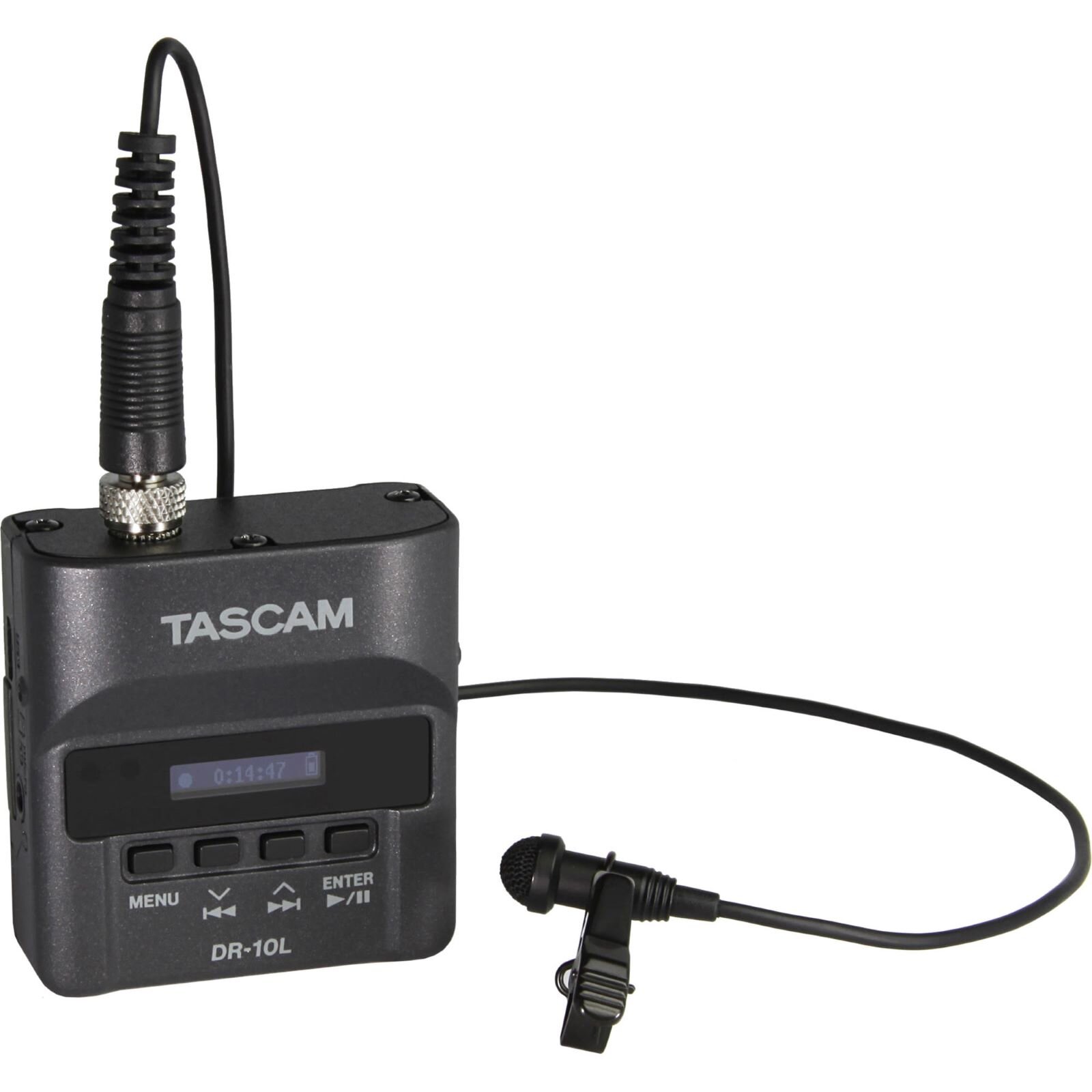 Tascam DR-10L Digital Audio Recorder mit Lavalier Mikrofon schwarz : photo 1