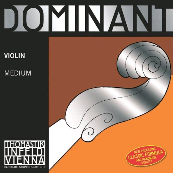 Thomastik Dominant Medium Violine 4/4 E 129Violin DOMINANT 1st EE Chromstahl Kugelkopf Medium (129) : photo 1