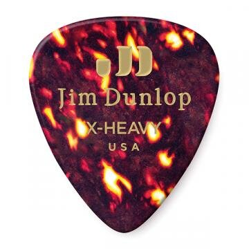 Dunlop Picks Genuine Celluloid Classic Shell Extra Heavy Player