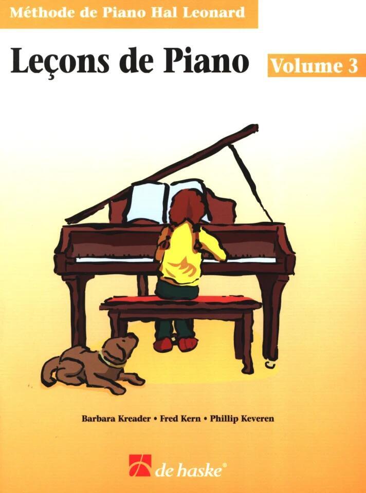 Leçons de Piano, volume 3 (avec Cd) Méthode de Piano Hal Leonard : photo 1