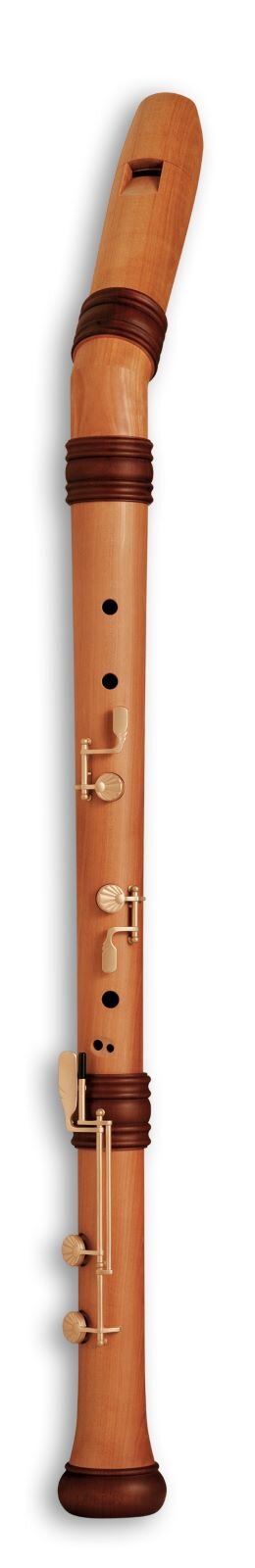 Mollenhauer Dream Flute Bass Angled Pear Tree Nature Double Hole with Double Key (4527K) : photo 1