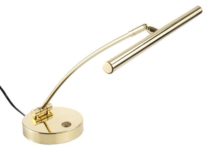 Jahn Pianoteile Rondo Curved Arm Polished Brass LED (L4031) : photo 1