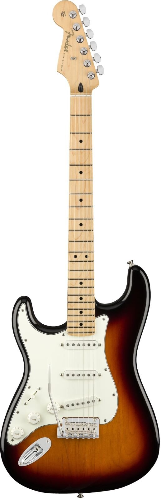 Fender Player Stratocaster Linkshänder-Ahorngriffbrett 3-Color Sunburst : photo 1