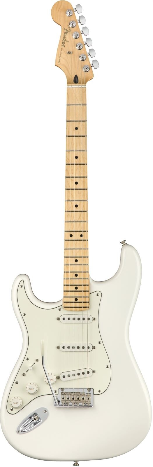 Fender Player Stratocaster Left-Handed Maple Fingerboard Polar White : photo 1