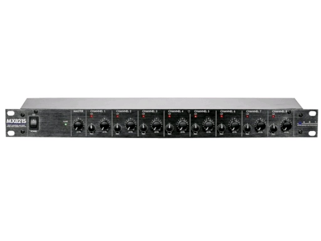 ART MX821S 8-Kanal-Stereo-Mikrofon / Line-Mixer 1U : photo 1