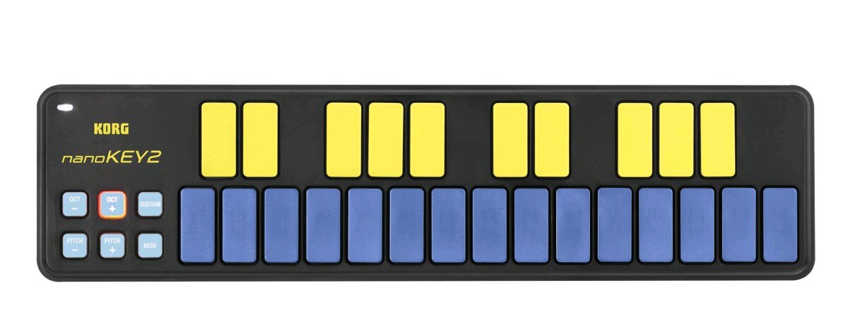 Korg NanoKey 2 USB Controller 25 Keys Blue / Yellow - Boullard Musique