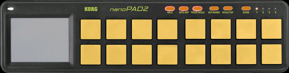 Korg Contrôleur USB NanoPad 2 16 Pads Orange Verte : photo 1