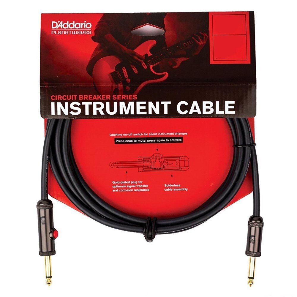 Planet Waves Cable Mono Instrument with Latching Cut-Off Switch (PW-AGL-10) : photo 1