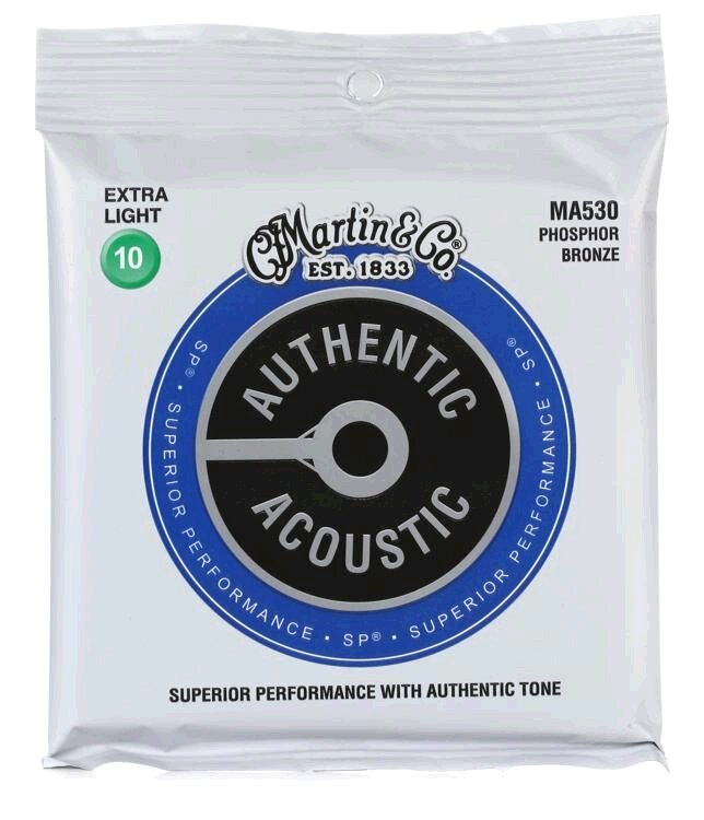 Martin & Co MA530 Authentic Acoustic SP - 92/8 Phos. Bronze .010-.047 - Extraleicht : photo 1