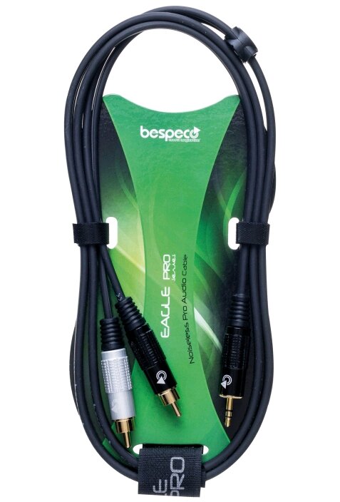 Bespeco EAYMSR300 Cable Y Mini Jack St./2 x Cinch M. 3m : photo 1