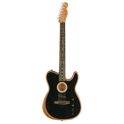 Fender American Acoustasonic Telecaster Ebony Fingerboard Black