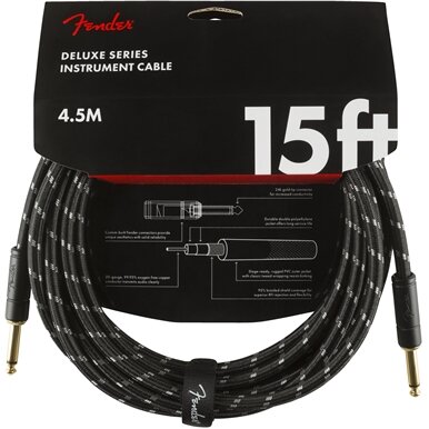 Fender Cables Deluxe Series Instrumentenkabel Straight / Straight 15 
