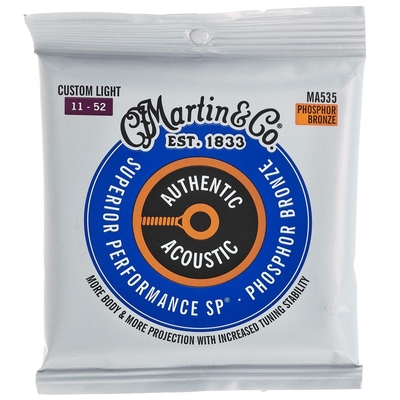 Martin & Co MA535 Authentic Phos. Bronze. .011-.052 - Custom Light