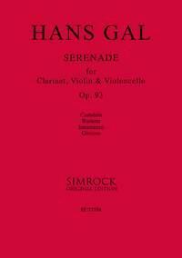 Hans Gal Serenade op. 93 Clarinet Violin and Violoncello : photo 1