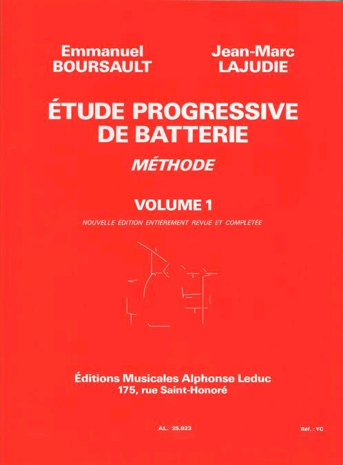 Alphonse Etude Progressive de Batterie 1 Boursault Lajudie   Drum Set : photo 1
