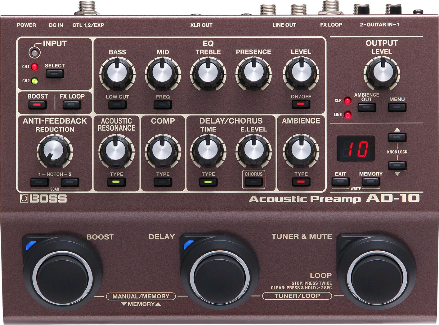 Boss AD-10 ACOUSTIC PREAMP & MULTI EFFECTS : photo 1