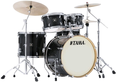Tama CL52KRS-TPB Superstar Classic Maple 22/10/12/16/14X6.5 Transparent Black Burst Livré sans hardware et Cymbales