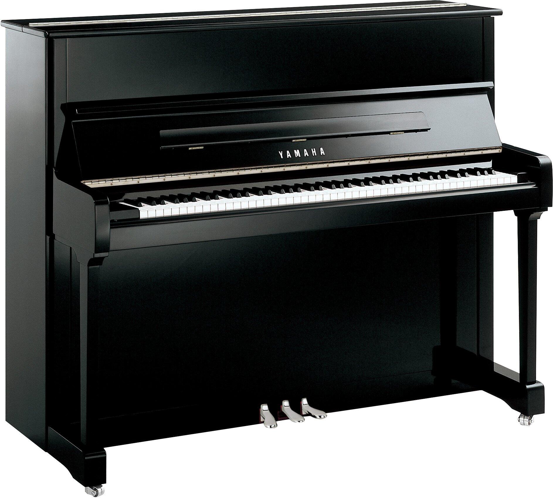 Yamaha Pianos Acoustic P121 PEC Noir poli-brillant Chrome 121 cm : photo 1