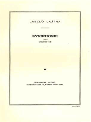 Alphonse Leduc Symphonie -Ou Symphonie N01 Laszlo Lajtha  Orchestra : photo 1