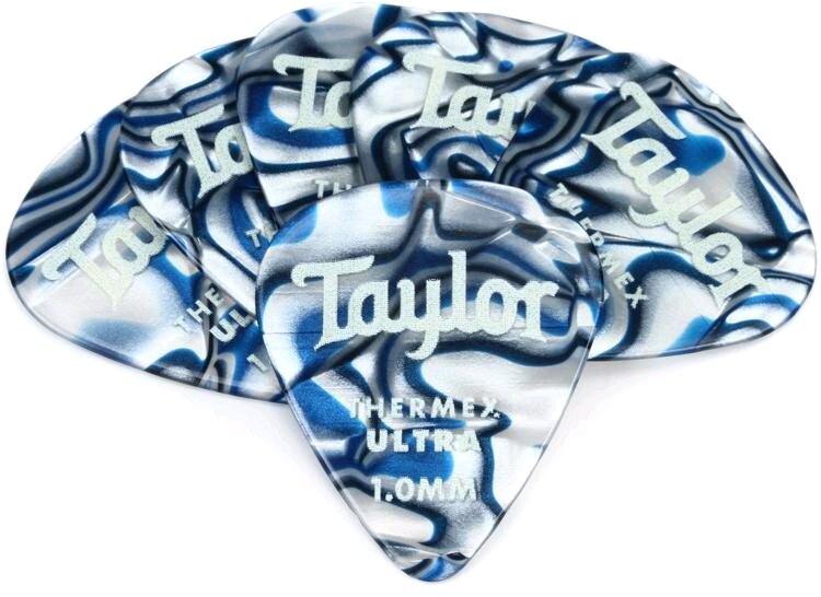 Taylor Premium Thermex Ultra Picks Blue Swirl 1.00 MM 6 pack : photo 1
