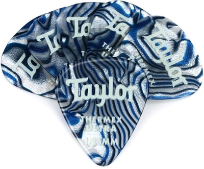Taylor Premium Thermex Ultra Picks Blue Swirl 1.25 MM 6 pack