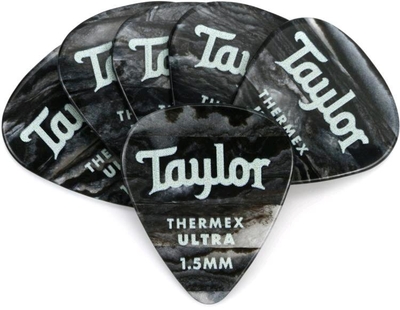 Taylor Premium Thermex Ultra Picks Black Onyx 1.50 MM 6 pack