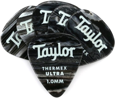 Taylor Premium Thermex Ultra Picks Black Onyx 1.00 MM 6 pack