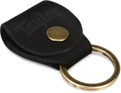 Taylor Key Ring W / Pick Holder Black Nubuck