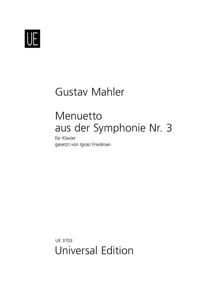 Menuetto aus der III. Symphonie  Gustav Mahler : photo 1