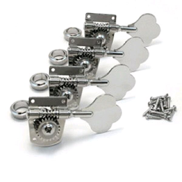 Fender BASS PARTS Tuning Machine Heads Precision Bass Vintage Style Key Bass Cort Chrome (4 pieces) : photo 1