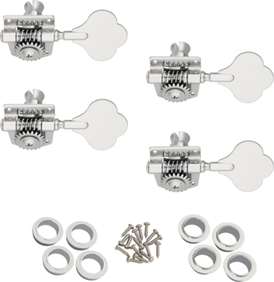 Fender BASS PARTS Tuning Machine Heads Precision Bass Vintage Style Key Bass Cort Chrome (4 pieces)