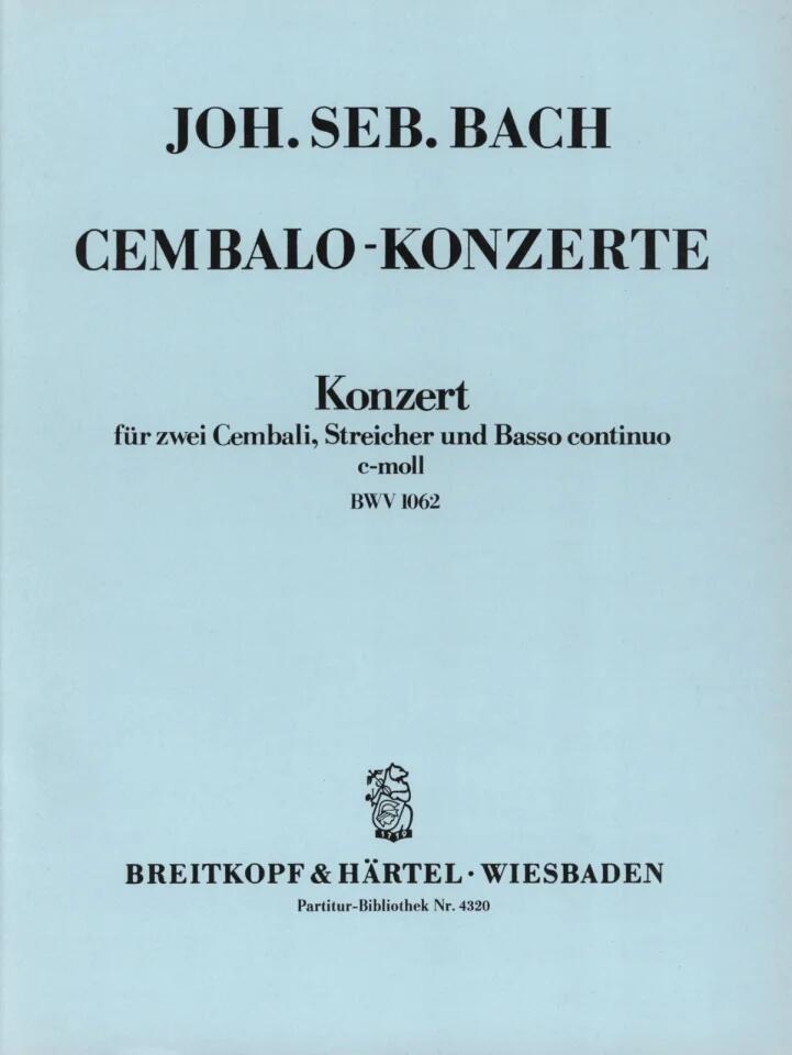 Breitkopf und Hartel Cembalokonzert c-moll BWV 1062 : photo 1