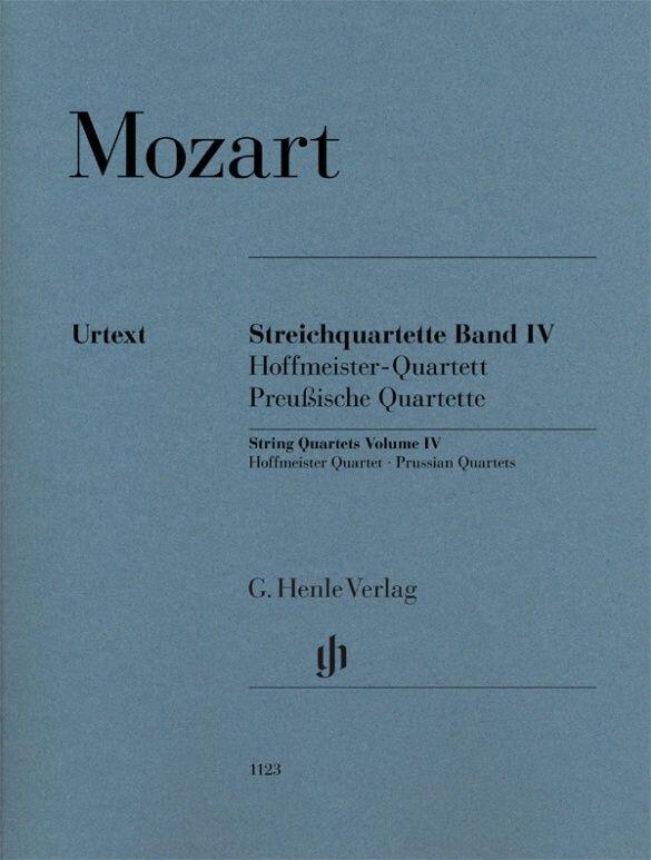 String Quartets Volume IV Hoffmeister Quartet and Prussian Quartets  Wolfgang Amadeus Mozart  Wolf-Dieter Seiffert G. Streichquartett Stimmen-Set Henle Urtext Editions Klassik : photo 1