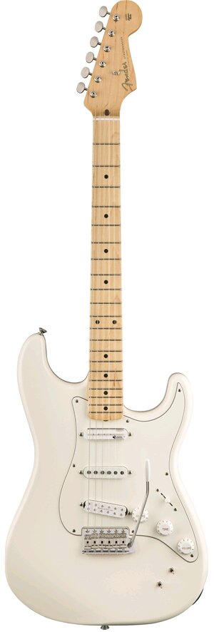 Fender EOB Stratocaster, Maple Fingerboard, Olympic White : photo 1