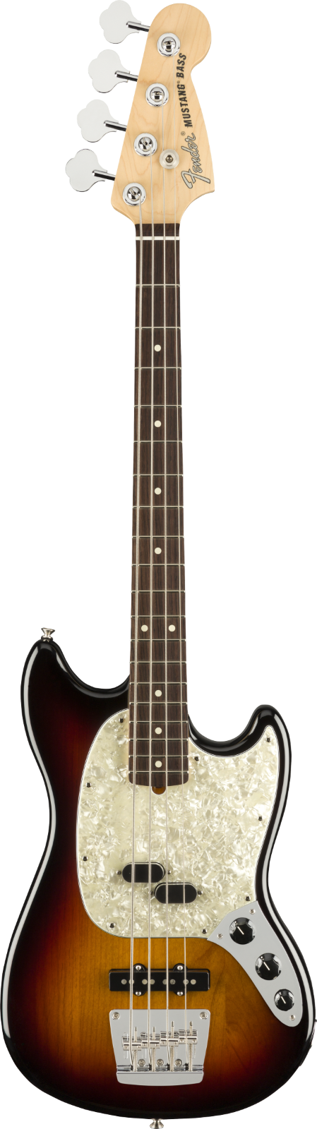 Fender American Performer Series Mustang Bass Rosewood Fingerboard 3-Color Sunburst : photo 1