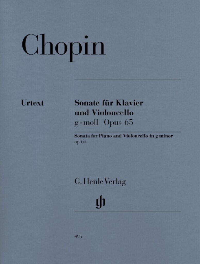 Cello Sonata In G Minor Op.65  Frédéric Chopin  Cello und Klavier Buch  HN 495 : photo 1