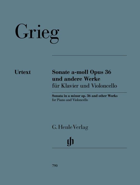 Sonate A-Moll Op 36 Und Andere Werke  Edvard Grieg  Cello und Klavier Buch  HN 790 : photo 1