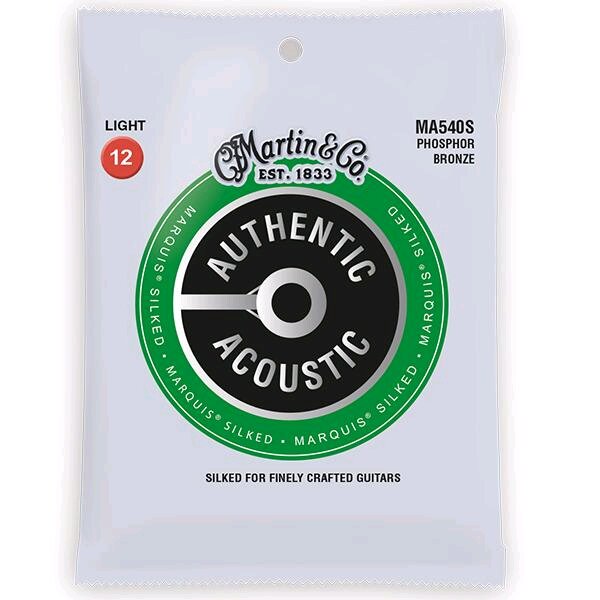 Martin & Co MA540S Authentic Acoustic, Marquis Silked - 92/8 Phos. Bronze .012-.054 - Light : photo 1