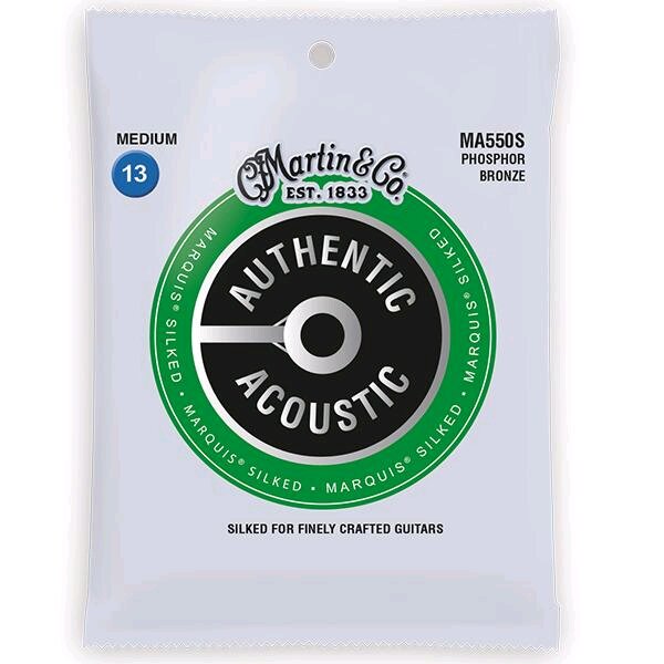 Martin & Co MA550S Authentic Acoustic, Marquis Silked - 92/8 Phos. Bronze .013-.056 - Mittel : photo 1